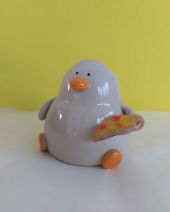 Naomi with the Pepperoni - Handmade Ceramic Duck