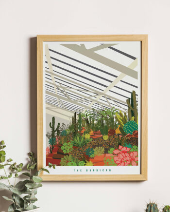 The Barbican Conservatory Illustrated Art Print