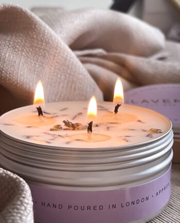 Aromatherapy Lavender 3 Wick Soy Candle