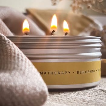 Aromatherapy Bergamot 3 Wick Soy Candle