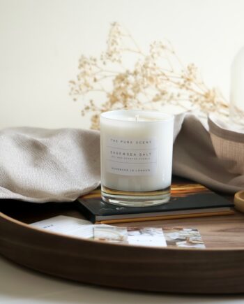 Sage and Sea Salt Soy Candle in a Glass