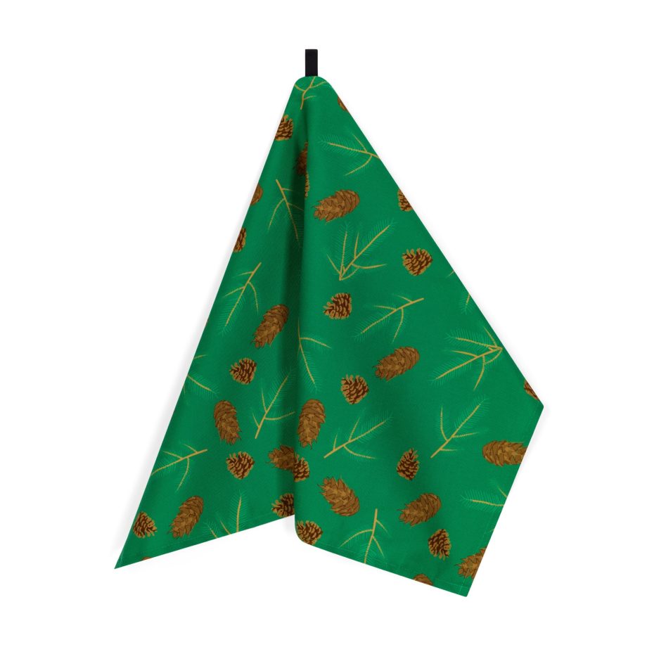 Cones organic cotton tea towel