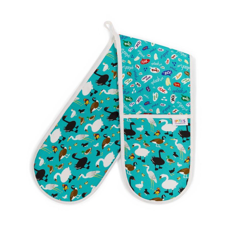 Ducks organic cotton double oven gloves