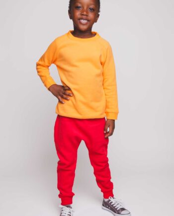 Kids Organic and Recycled Brushed Fleece Cotton Joggers