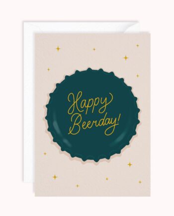 Happy Beerday Card | Birthday Greeting Card