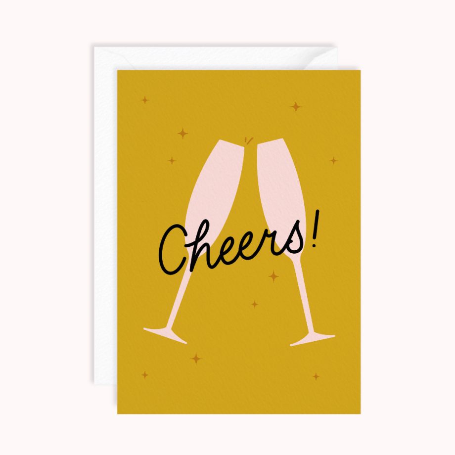 Cheers Greeting Card | Toasting With Champagne