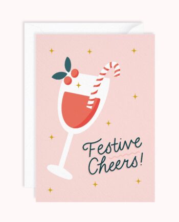 Festive Cheers Greeting Card | Christmas card