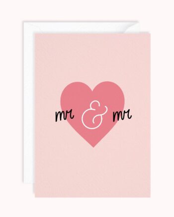 Mr and Mr Card | Wedding Card
