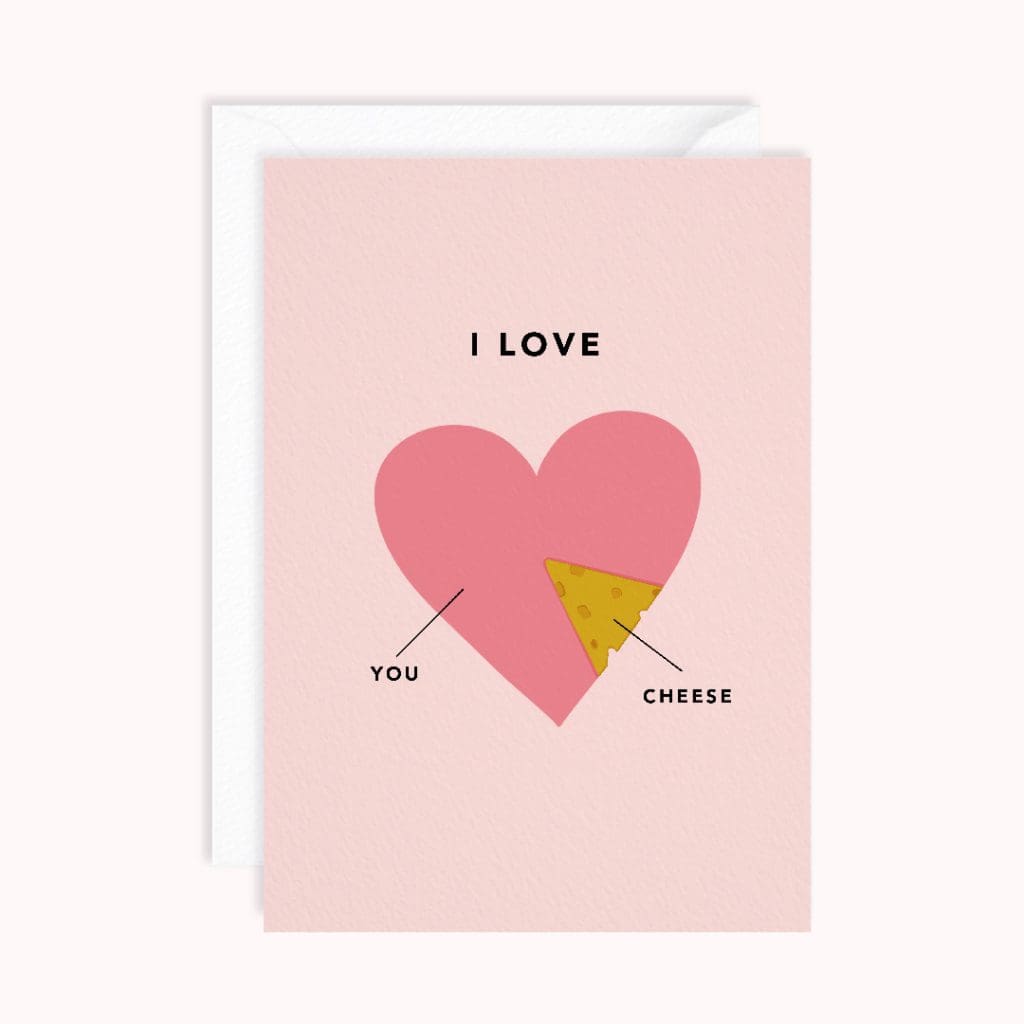 I Love You and Cheese | Funny Anniversary Card | Valentines Card