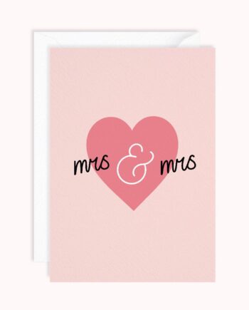 Mrs and Mrs Card | Wedding Card