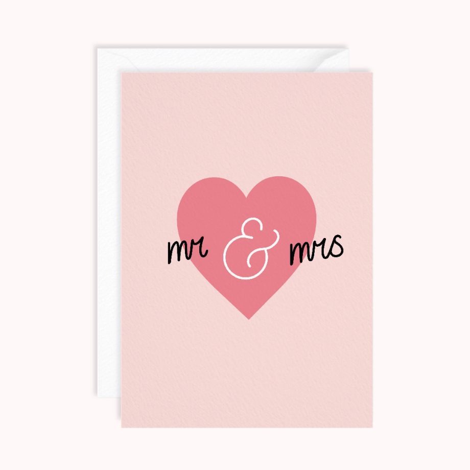 Mr and Mrs Card | Wedding Card