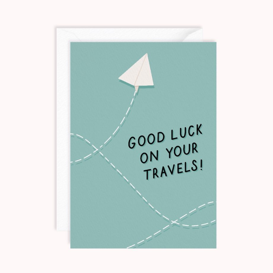 Good Luck On Your Travels | Bon Voyage Greeting Card