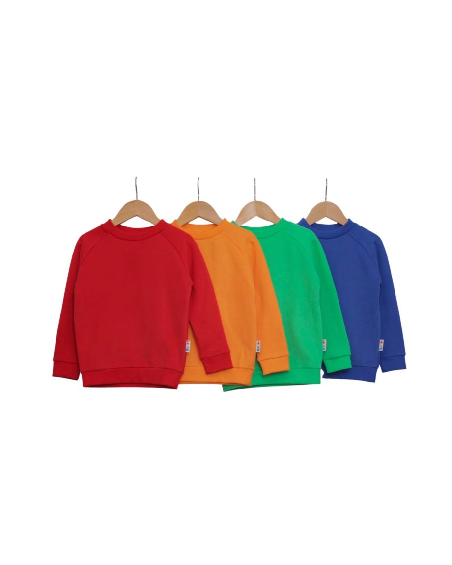 Kids' Organic and Recycled Brushed Fleece Cotton Jumper