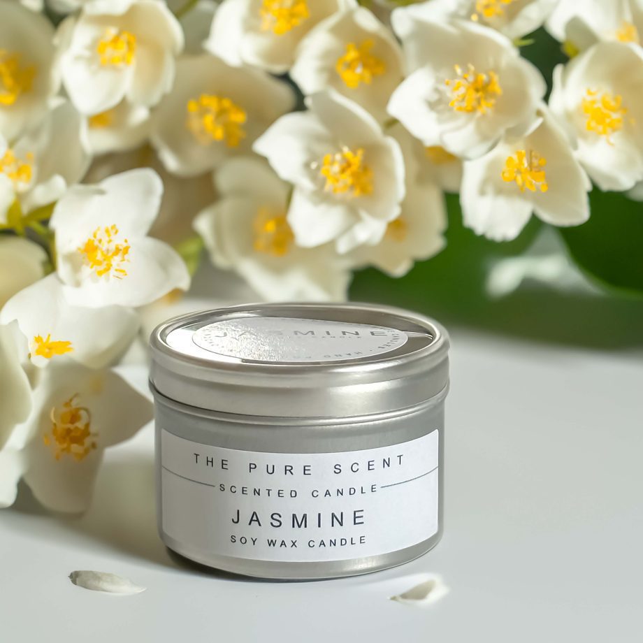 Jasmine Candle - 50g Mini Soy Candles in a Tin