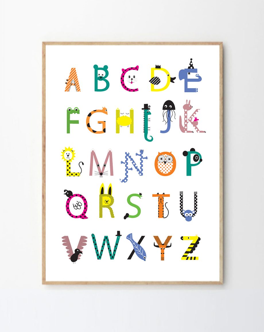 Animal Alphabet Print