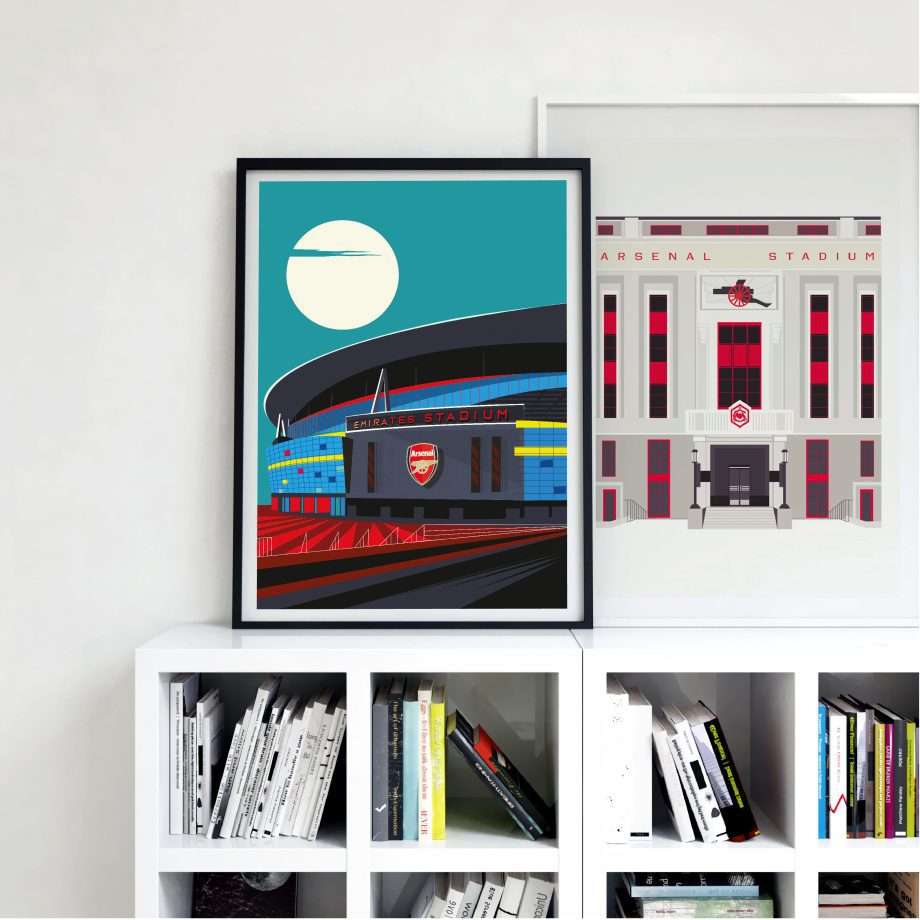 Arsenal FC- The Old Arsenal Stadium by Eye for London Prints