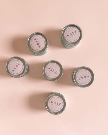 Rose Candle - 50g Mini Soy Candles in a Tin