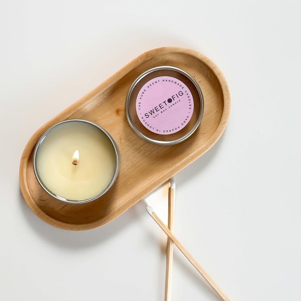 The best Valentine's Day gifts for under £25 - Mini sweet fig candle - small candle in a tin 