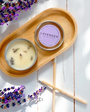 Lavender Candle - 50g Mini Soy Candles in a Tin