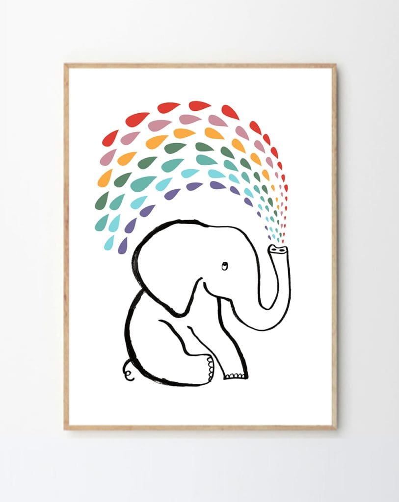 Colourful Animal Personality Print - Main Image