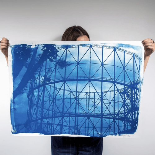 Cyanotype Print by Marina Cyanotypes urban makers Christmas market