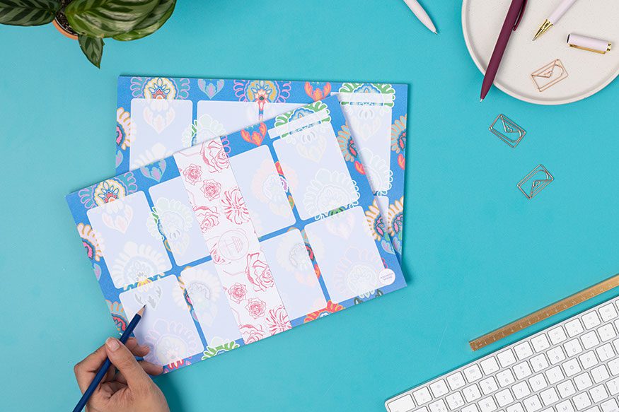 Metamorphosis - Patterned A4 Weekly Planner Pad