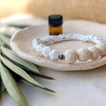 Aromatherapy Essential Oil Diffuser Bracelet – Howlite Lava Bead