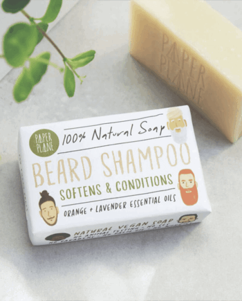 Paper Plane Beard Shampoo Bar
