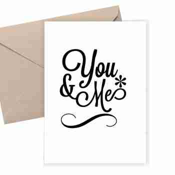 You and Me - Valentine's Card