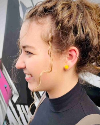 Mini Stripe Stud Earrings