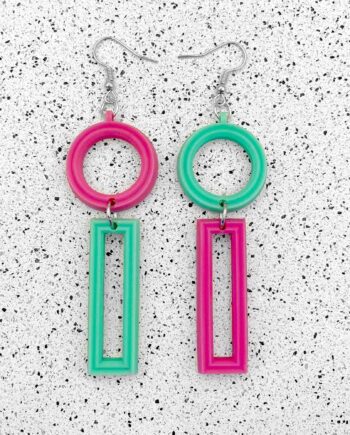 Mismatched / Asymmetric Circle Hook Earrings