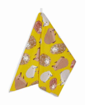 Hedgehogs organic cotton tea towel from Ummpixies