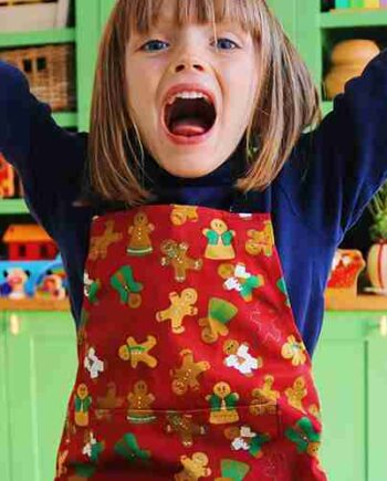 Gingerbread Folk Unisex Apron for Children - 2 sizes available