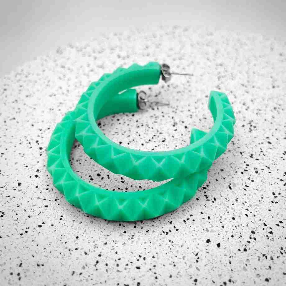 hoop earrings Turquoise