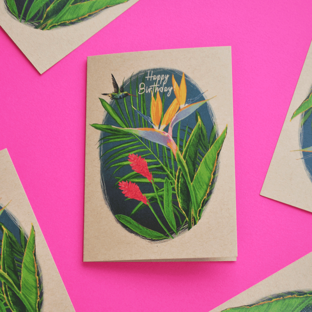 Tropical Birthday Card