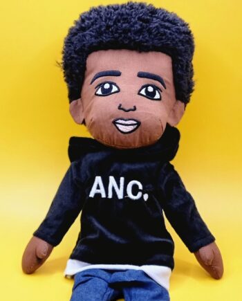 RJ (Black) Handmade Fabric Doll