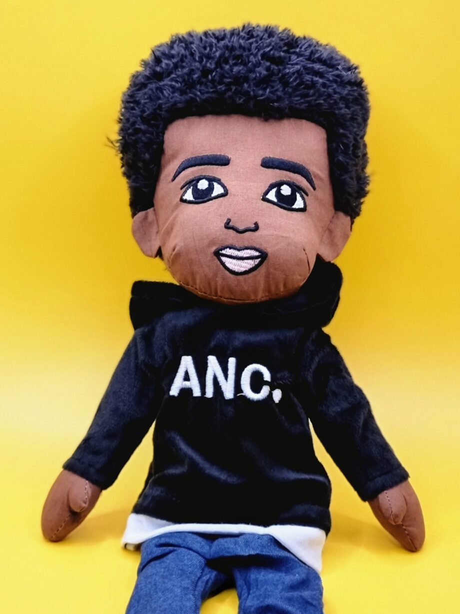 RJ (Black) Handmade Fabric Doll
