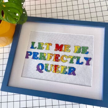 Let Me Be Perfectly Queer- Cross Stitch Kit