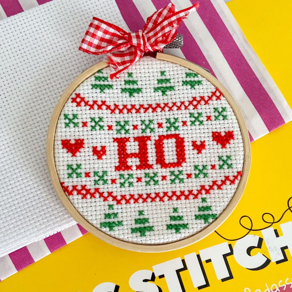 DIY Funny Christmas Ornament Cross Stitch Kit
