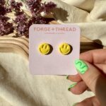 Rave Smiley Studs