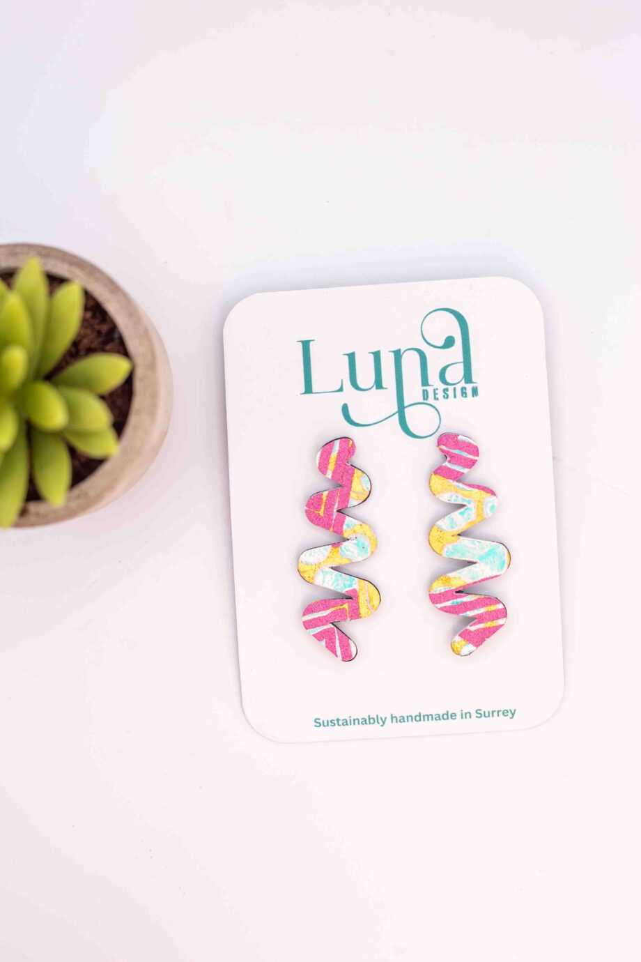 Squiggle Stud Earrings