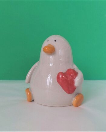 Bart with the Heart - Handmade Ceramic Duck