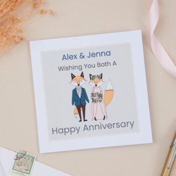 Personalised Anniversary Card