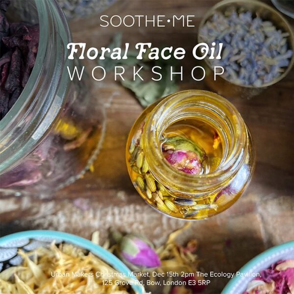 Floral face oil workshop