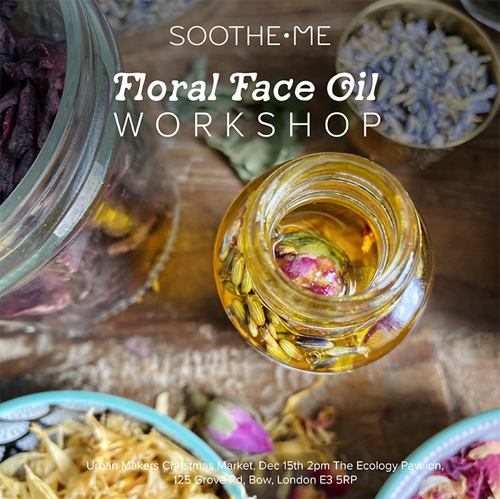 Floral face oil workshop