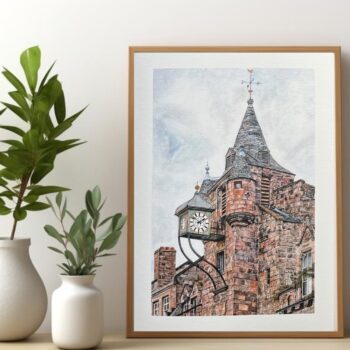 The Old Tolbooth, Edinburgh Art Print