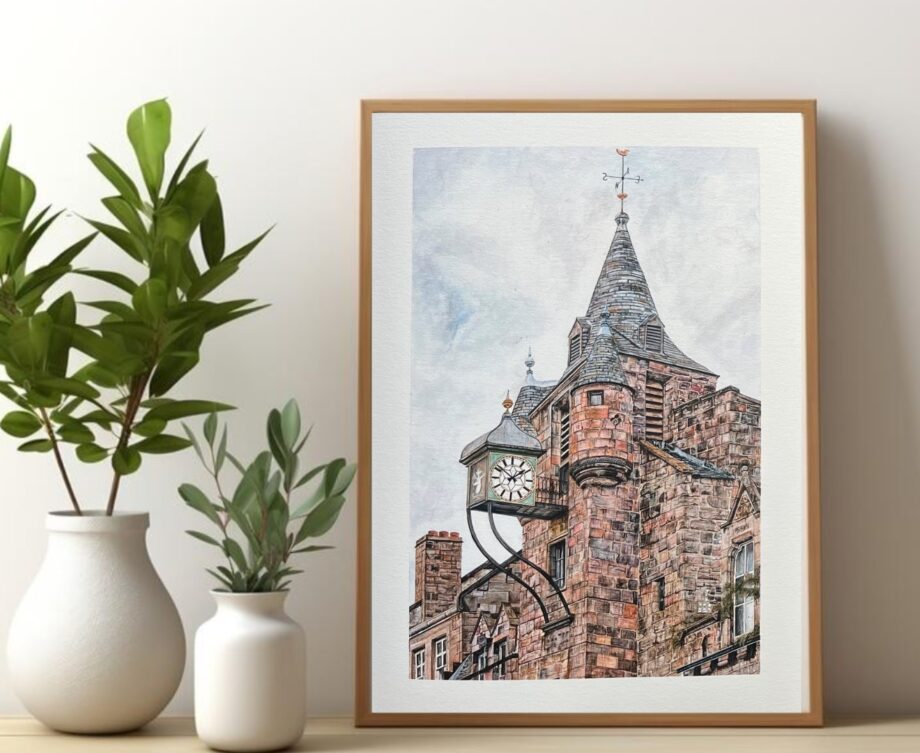 The Old Tolbooth, Edinburgh Art Print