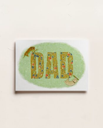 Dad Dog and Nature-Themed Card
