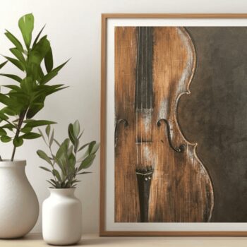 The essence of Music - Violin Giclee Print