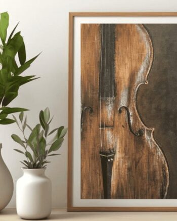 The essence of Music - Violin Giclee Print